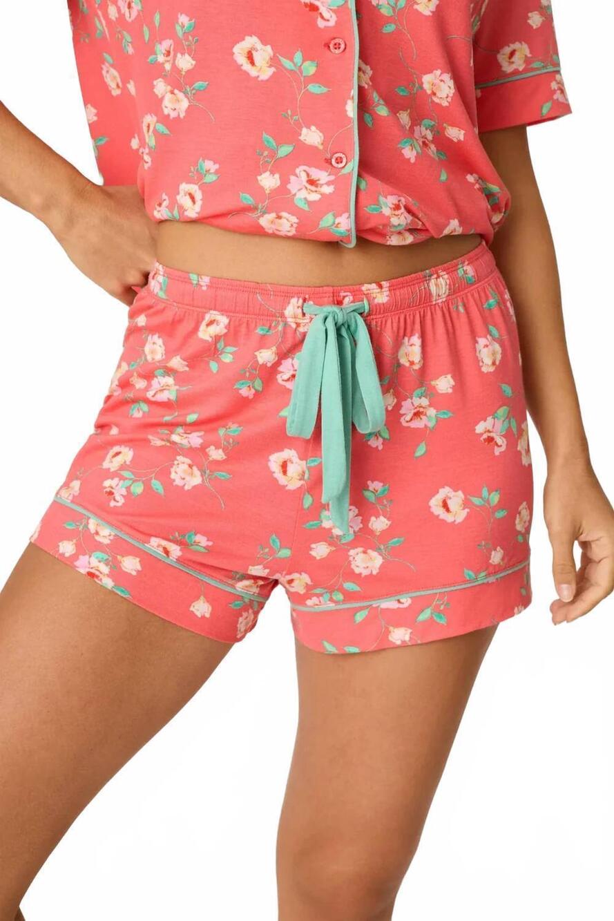 NEW PJ SALVAGE siesta dreams short in dark coral